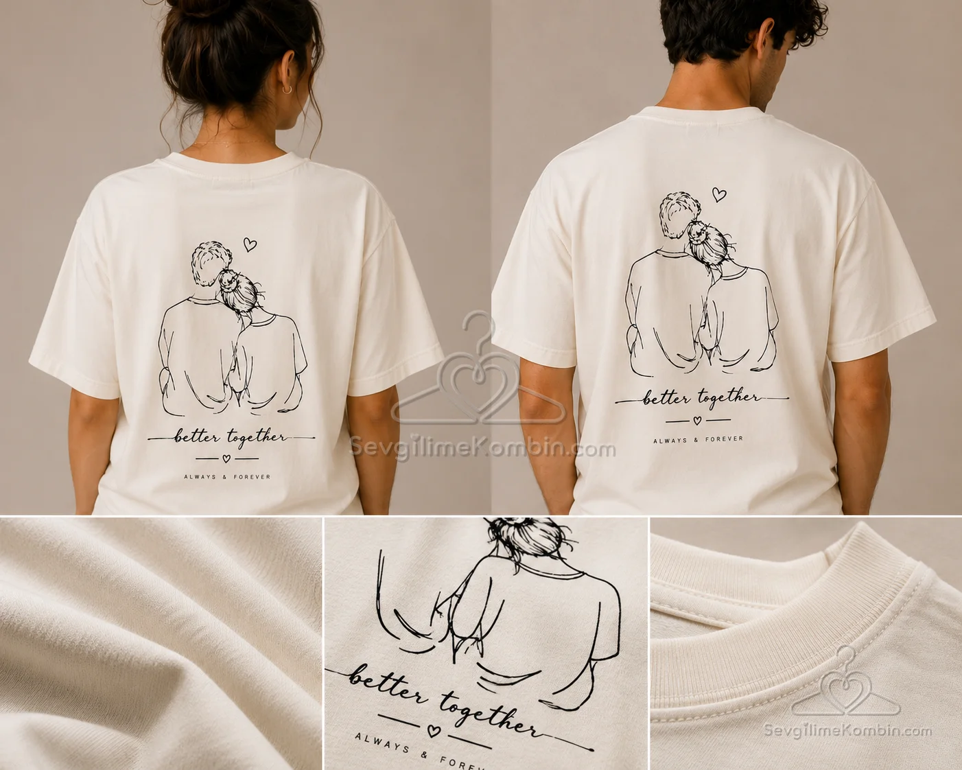 Better Together Sevgili Tshirt Kombini - 4