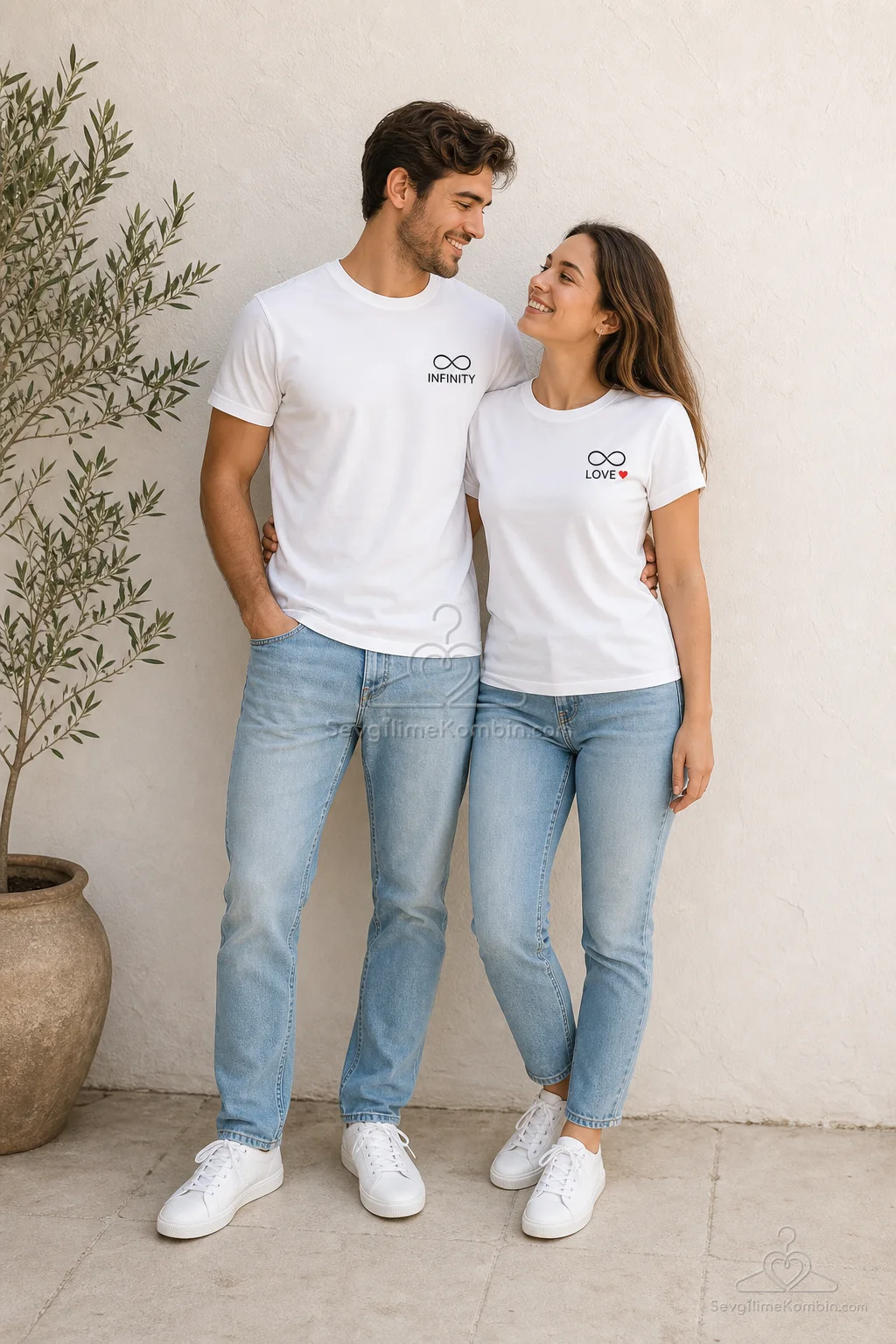 Infinity Love Sevgili Tişört Kombini