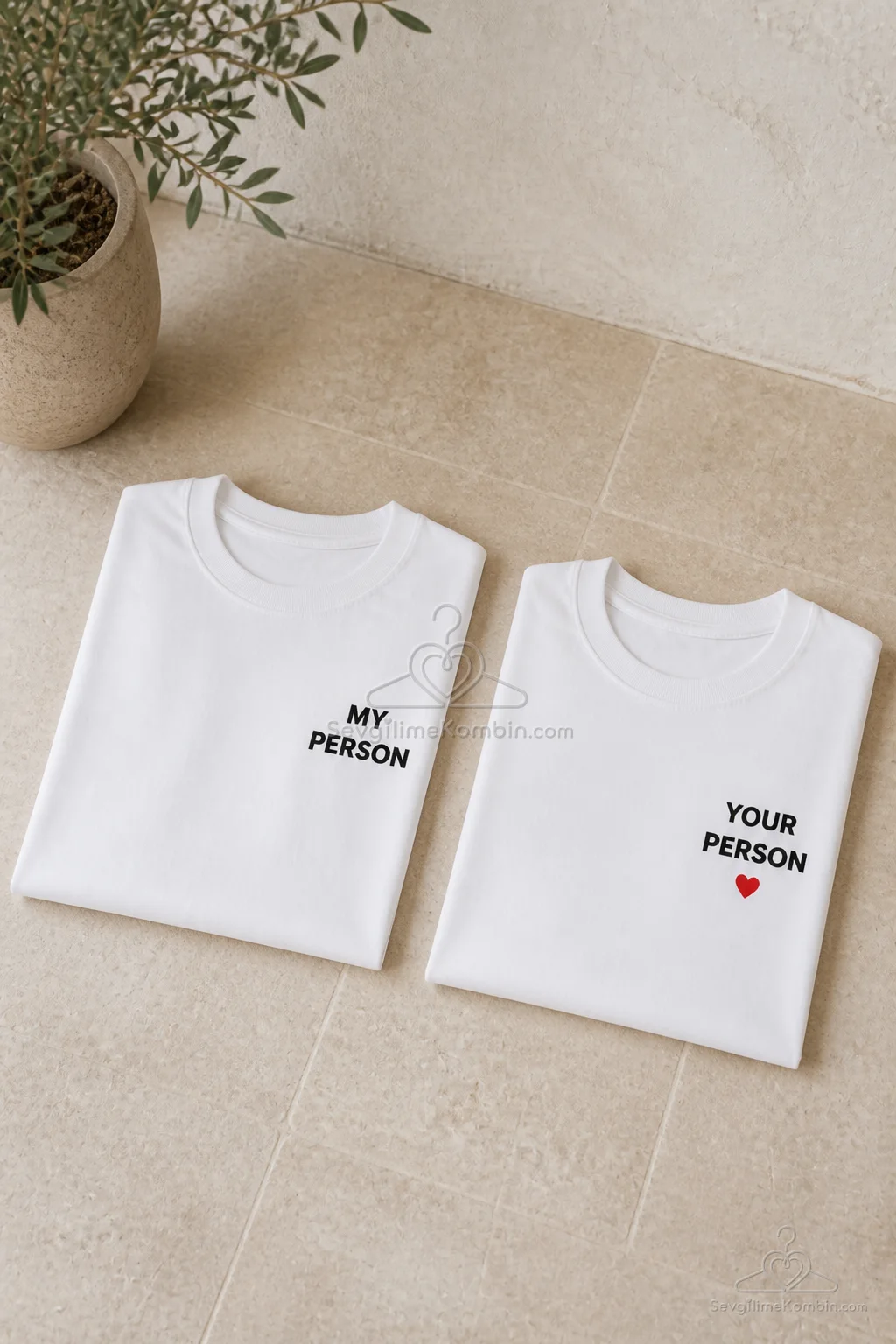 My Person Sevgili Çift Tişört Kombini