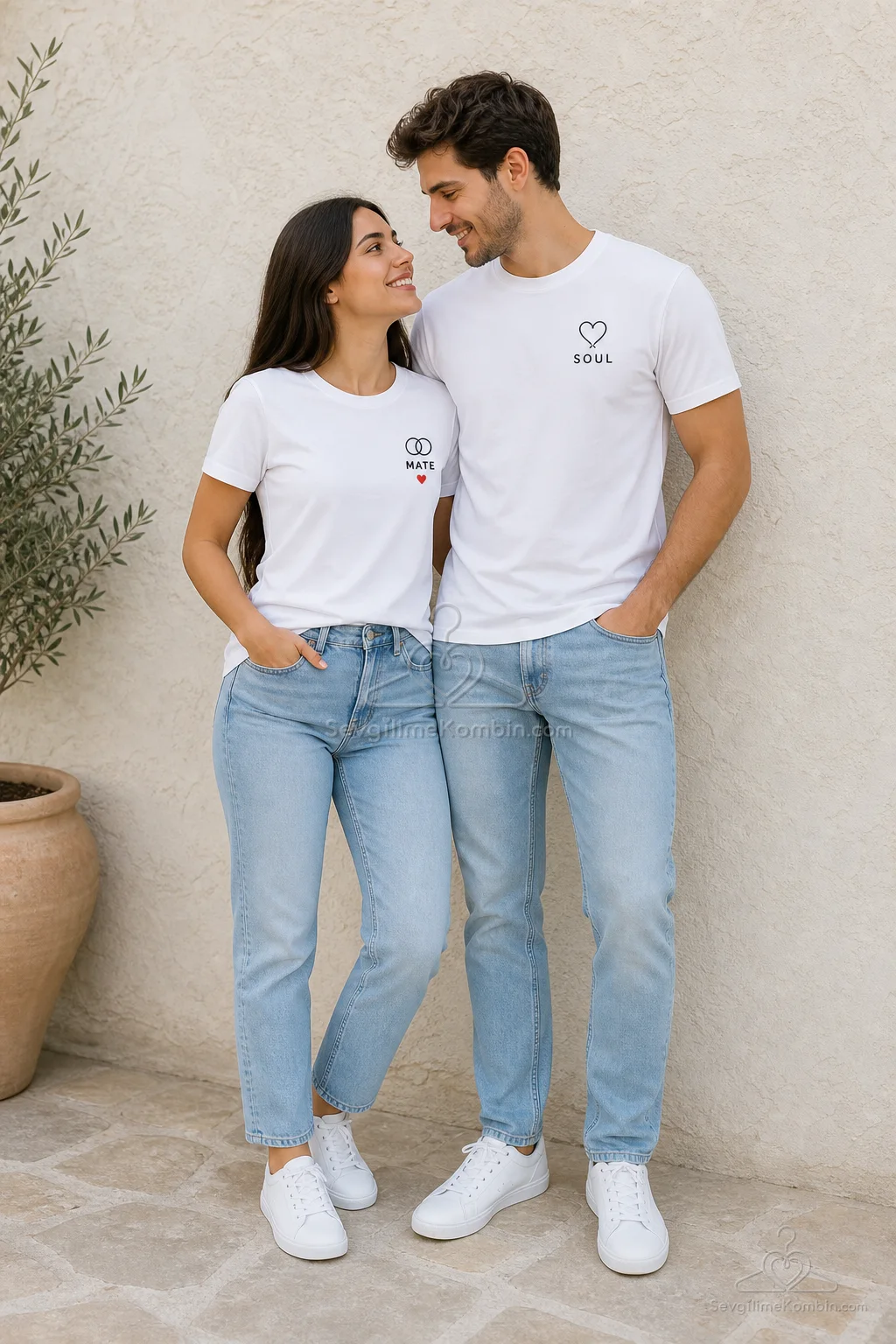 Soul & Mate Sevgili Tişört Kombini