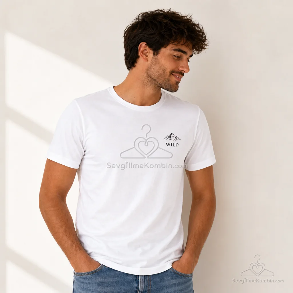 Wild & Free Sevgili Çift Tişört Kombini
