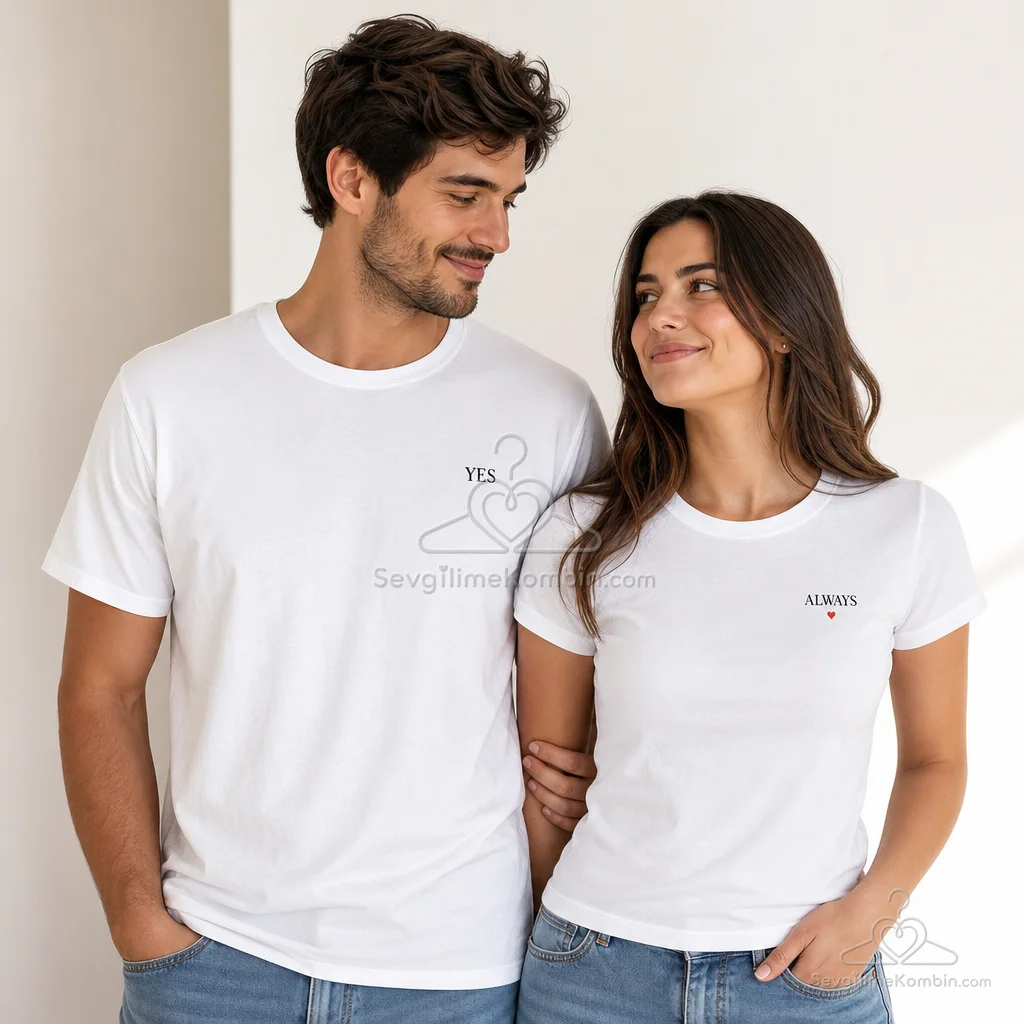 Yes & Always Sevgili Tişört Kombini