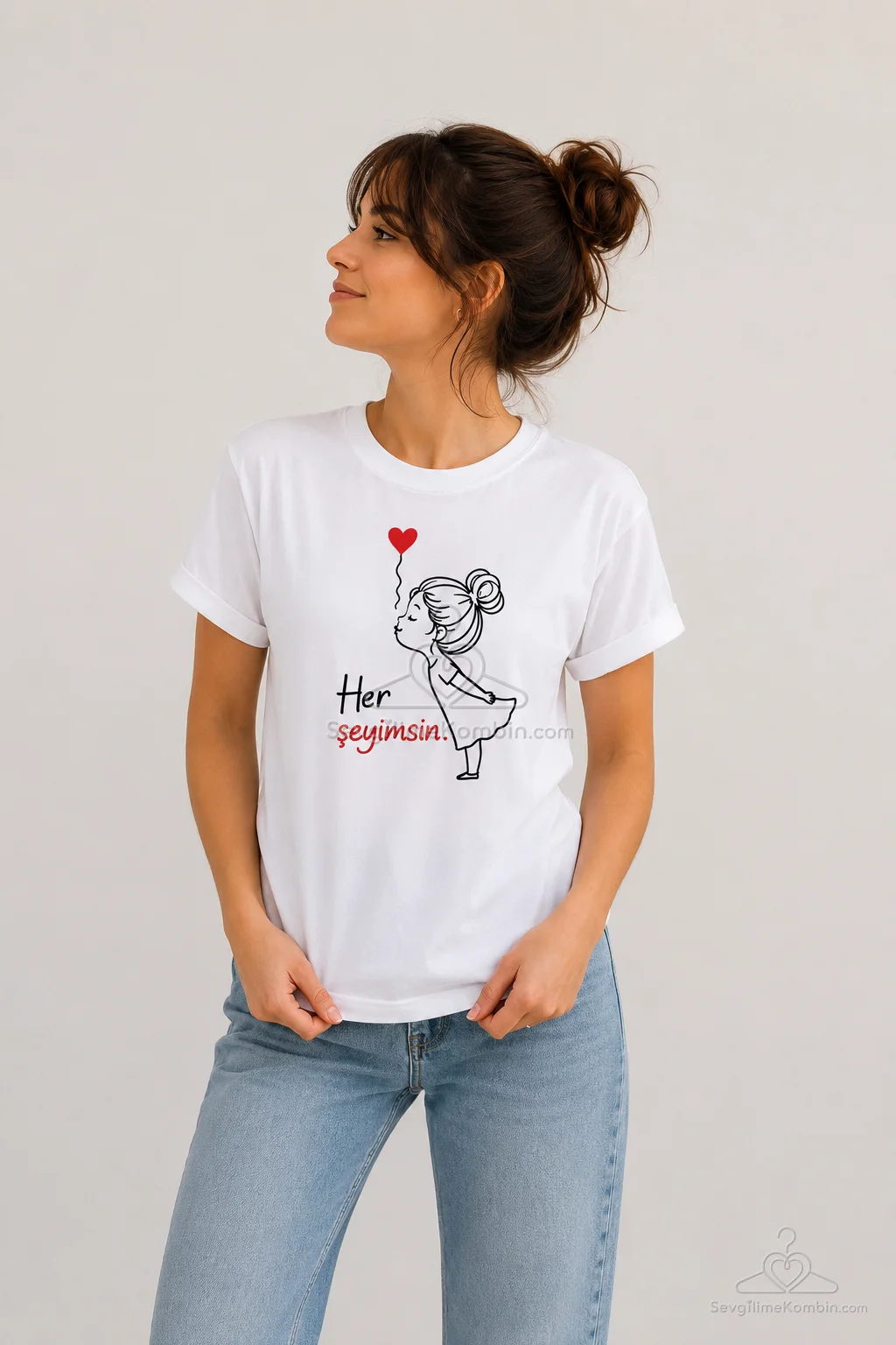 Sen Benim Her Şeyimsin Çift Tshirt Kombini