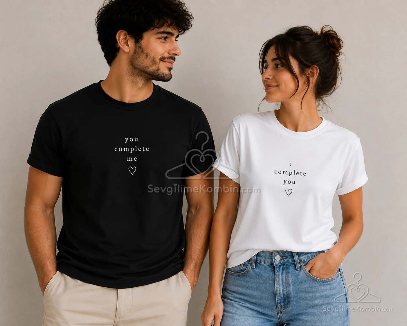 You Complete & i Complete Çift Tshirt Kombini