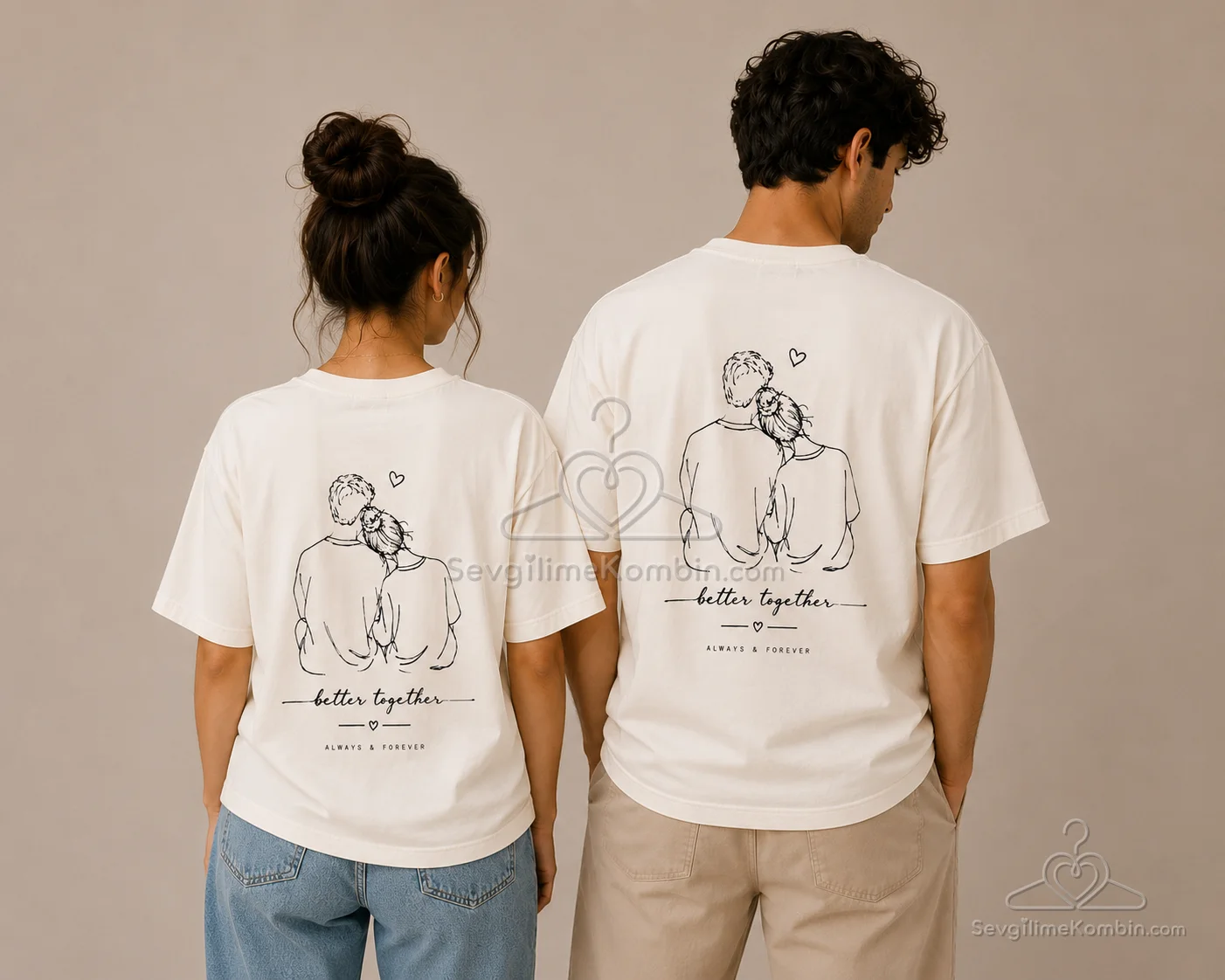 Better Together Sevgili Tshirt Kombini - 1