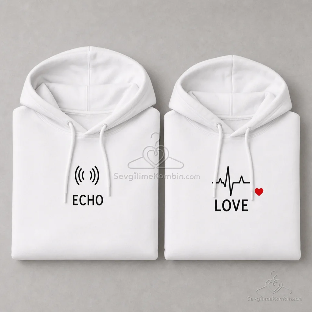 Echo Love Kapşonlu Sevgili Kombini