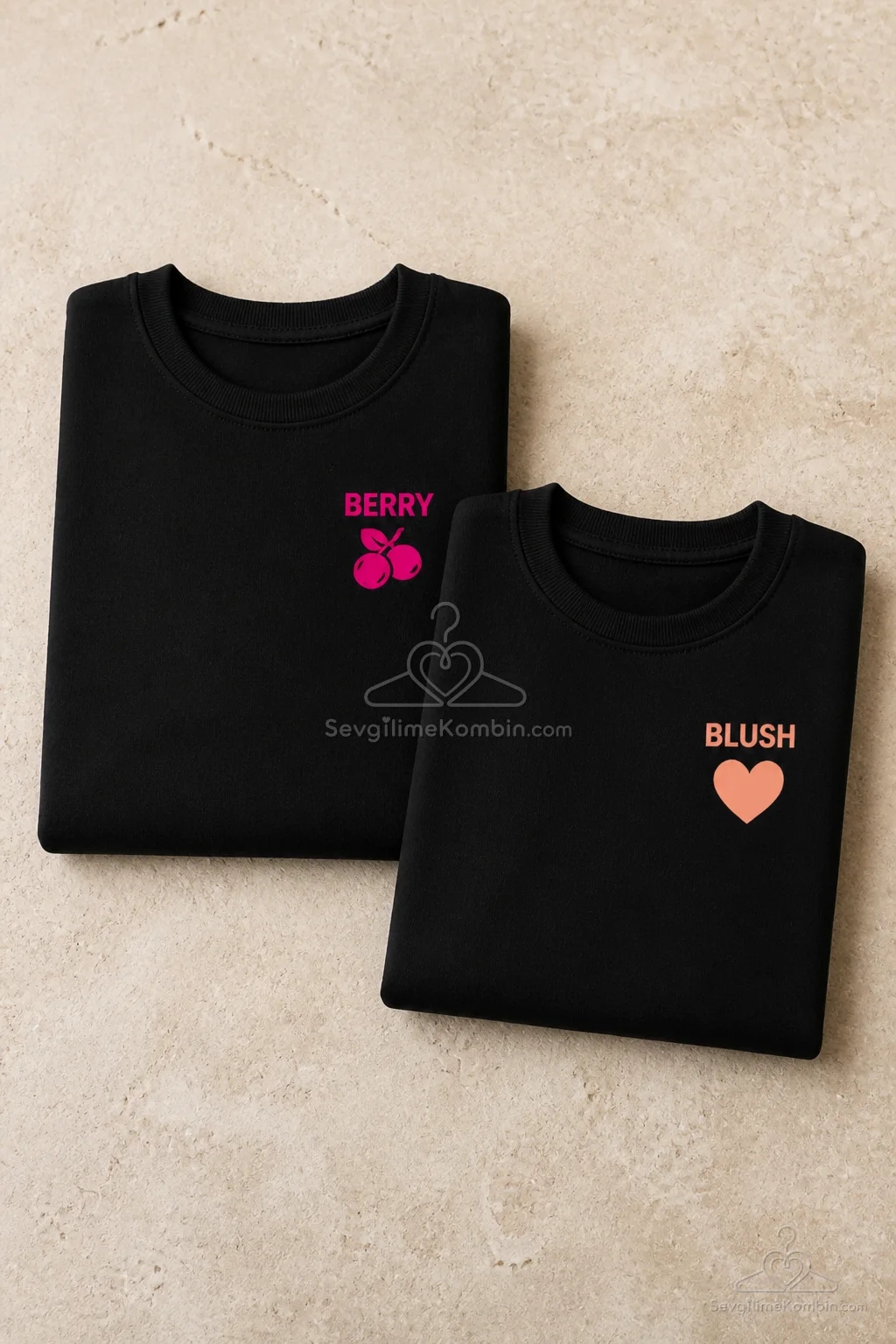 Berry Blush Çift Sweatshirt Kombini