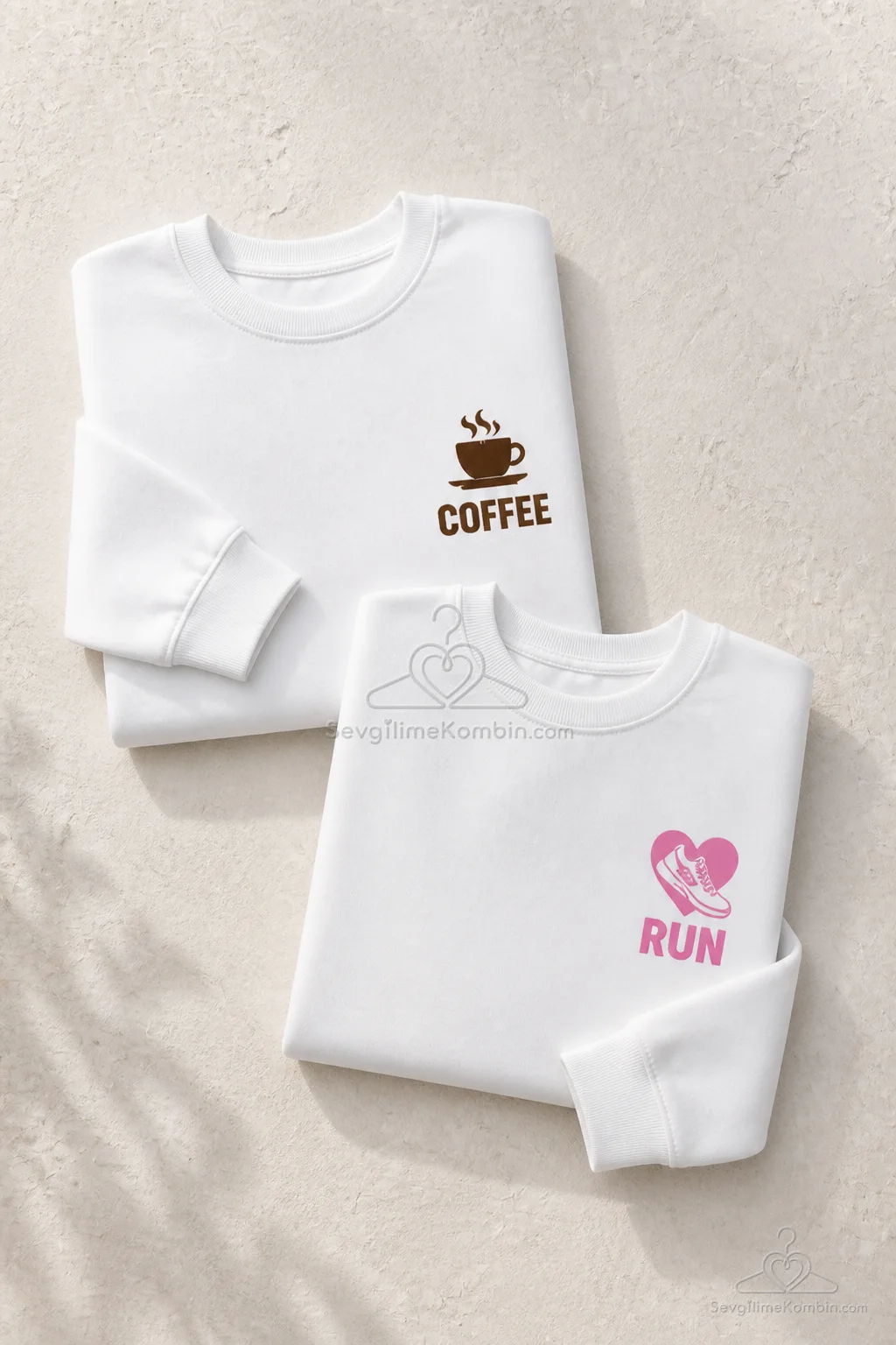 Coffee Run Çift Sweatshirt Kombini