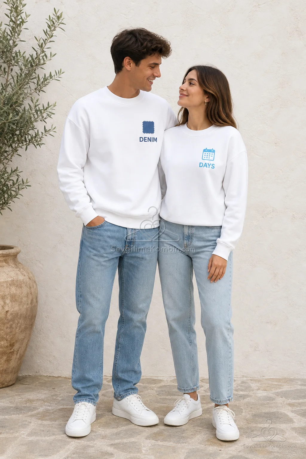 Denim Days Çift Sweatshirt Kombini