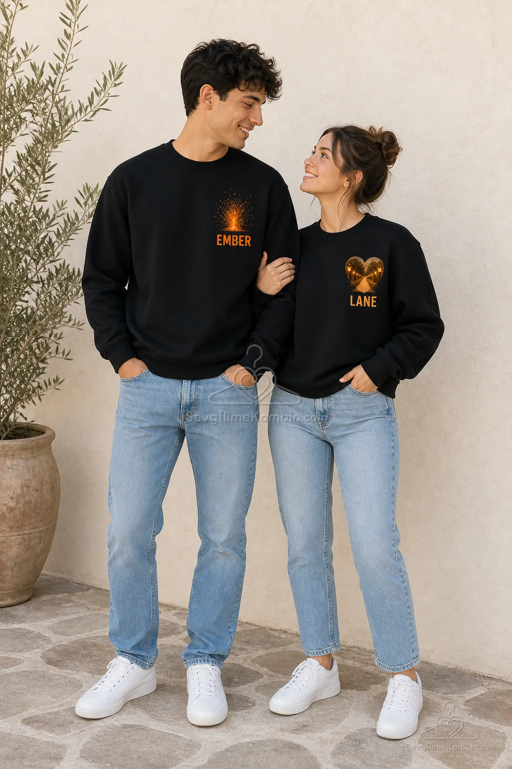 Ember Lane Çift Sweatshirt Kombini