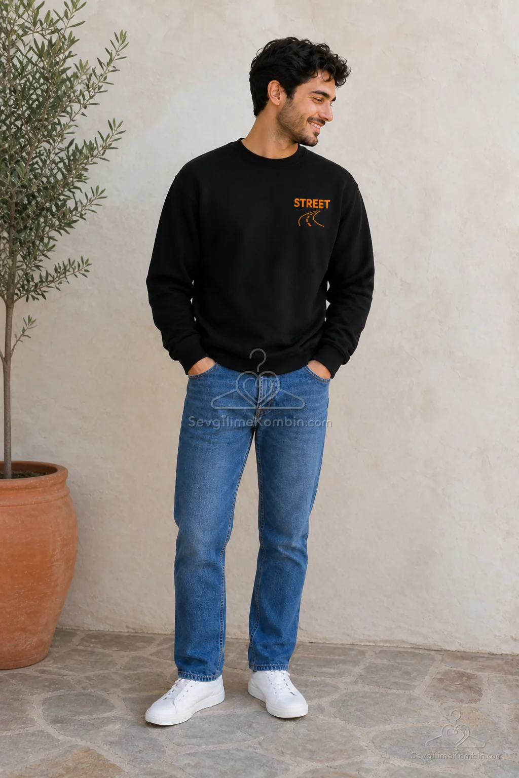 Street Soft Çift Sweatshirt Kombini
