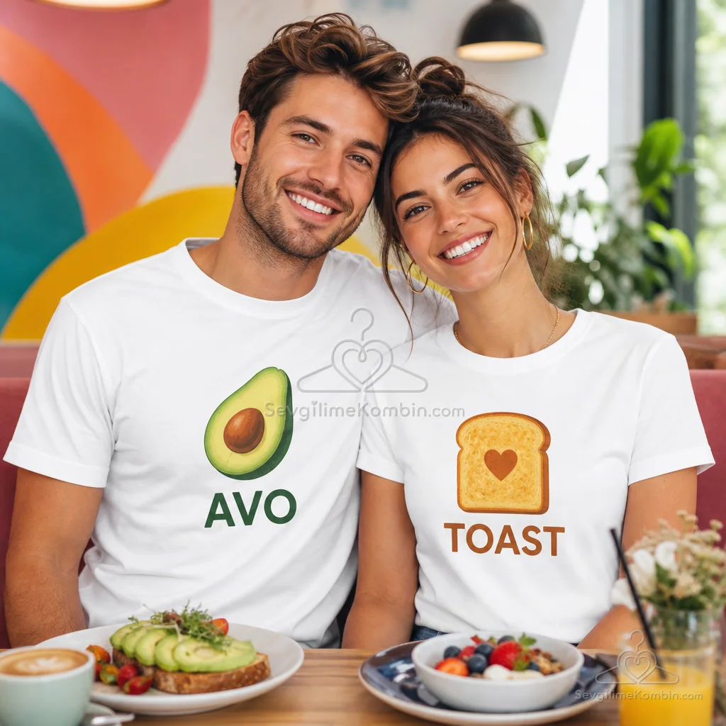 Avocado Toast Sevgili Tişört Kombini