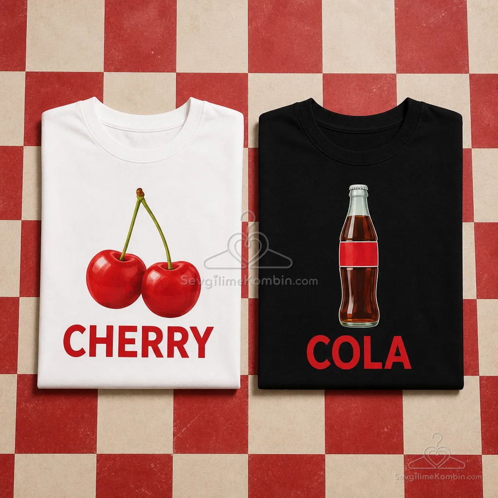 Cherry Cola Sevgili Tişört Kombini