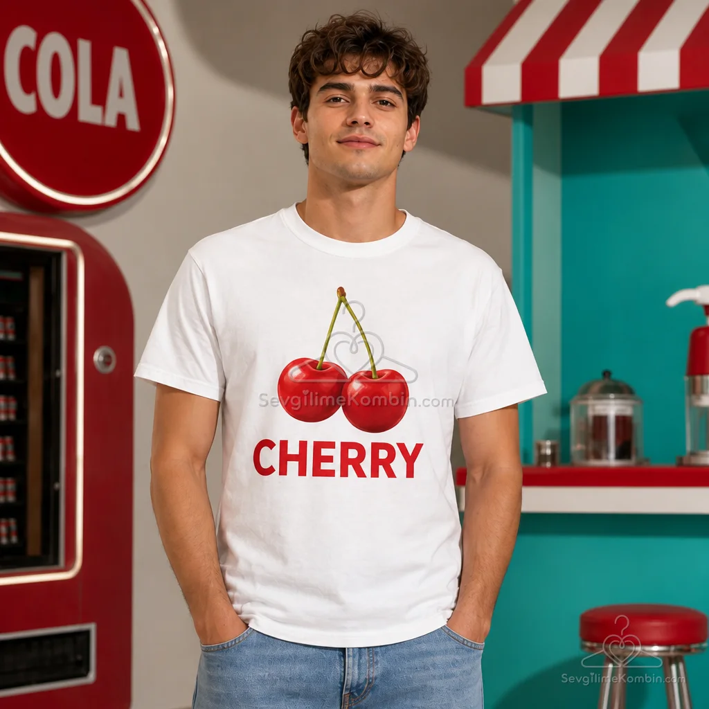 Cherry Cola Sevgili Tişört Kombini