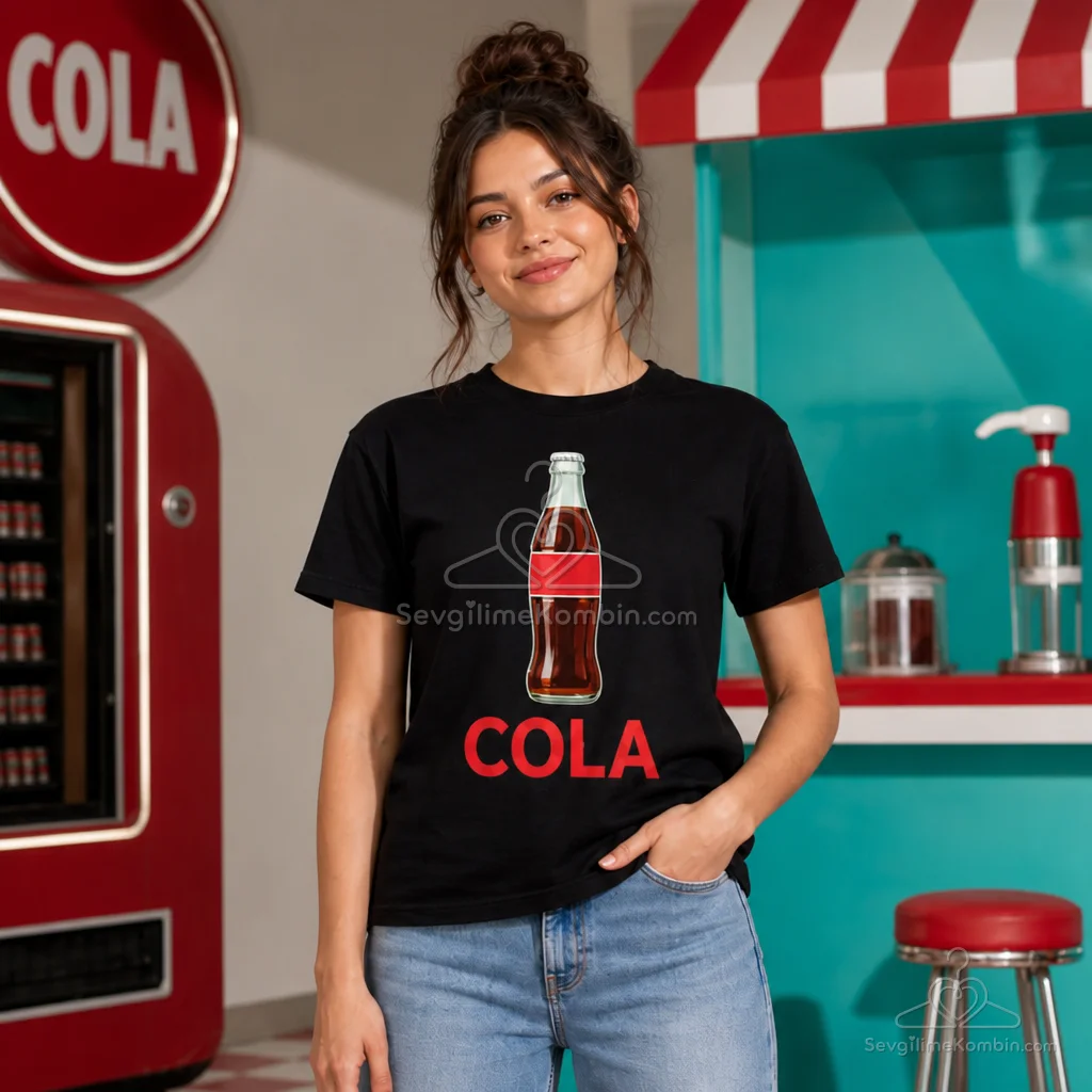 Cherry Cola Sevgili Tişört Kombini