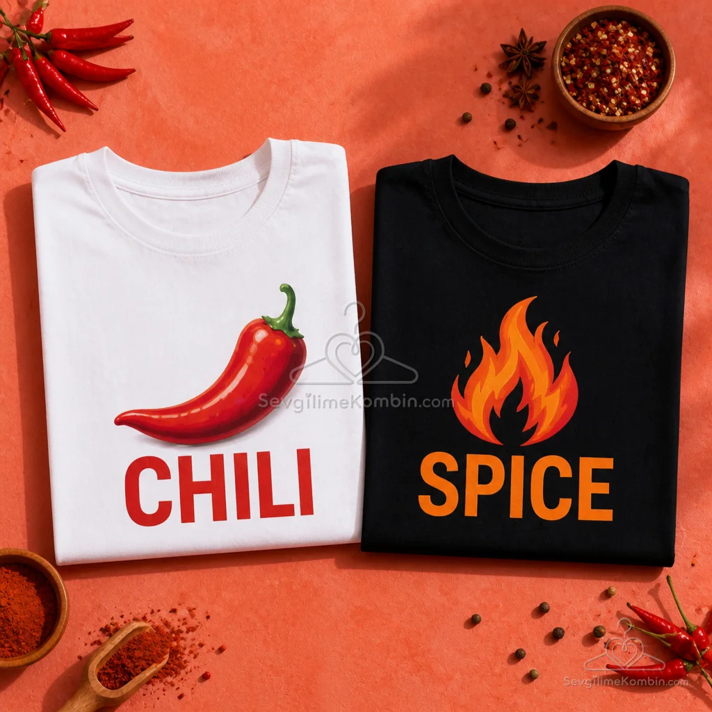Chili Spice Sevgili Tişört Kombini