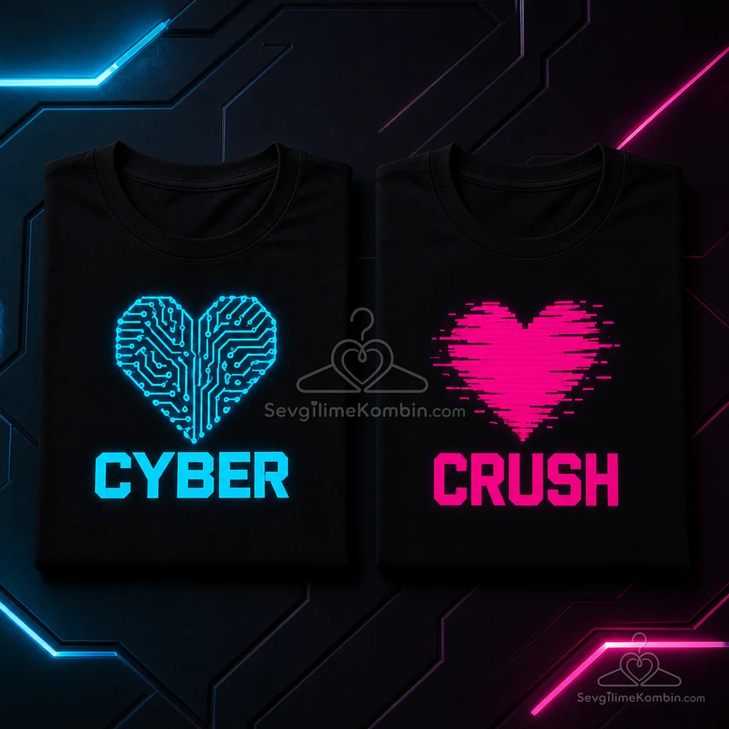 Cyber Crush Sevgili Tişört Kombini