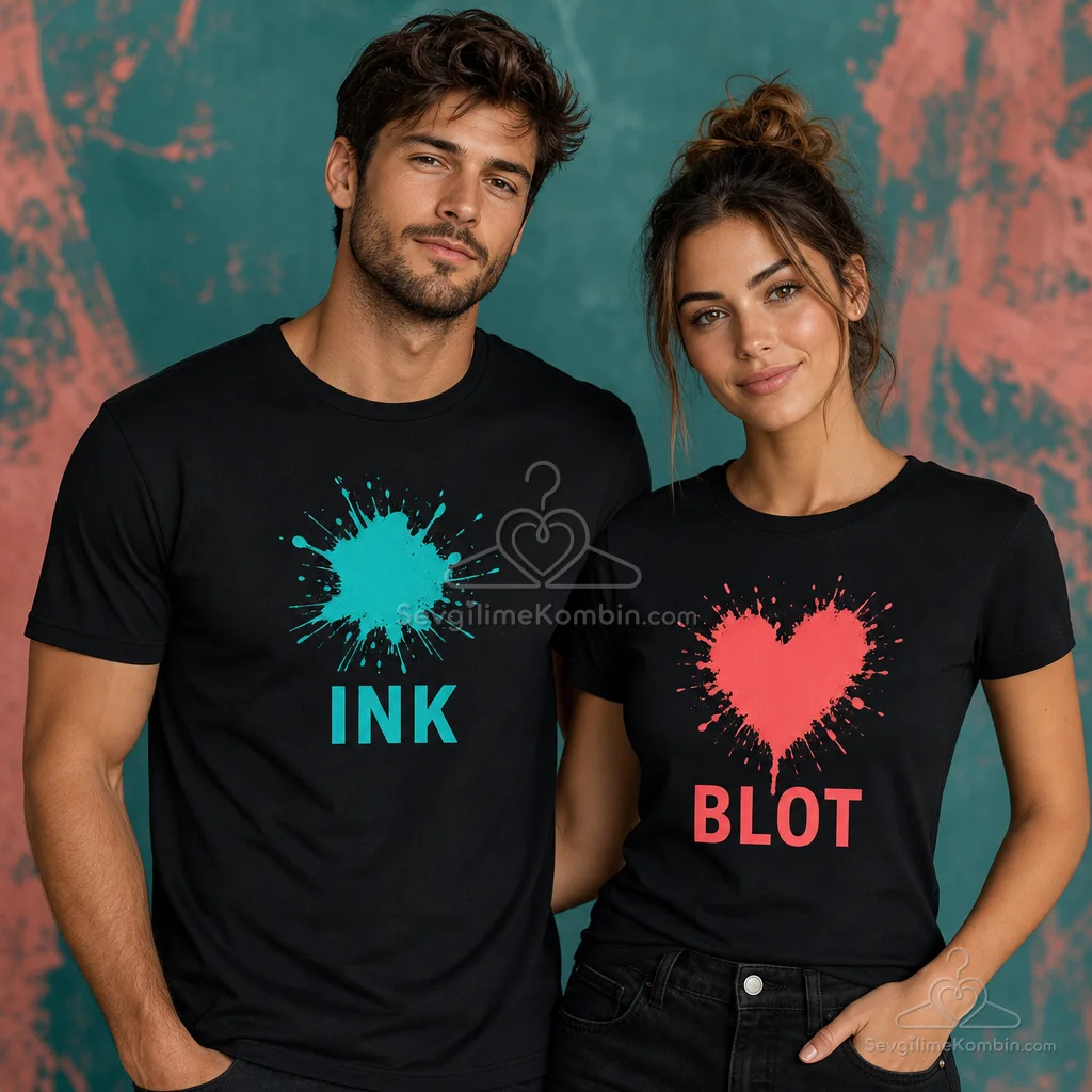 Ink Blot Sevgili Tişört Kombini