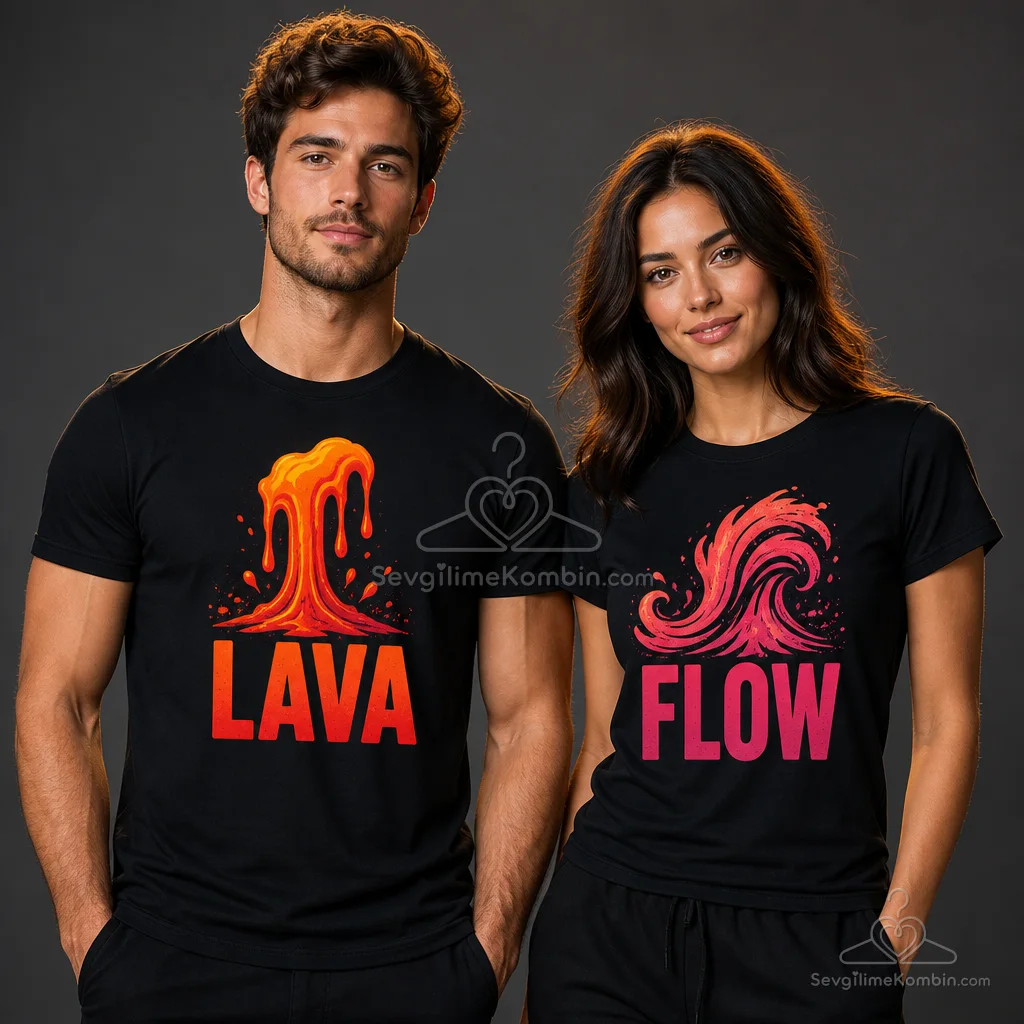 Lava Flow Sevgili Tişört Kombini