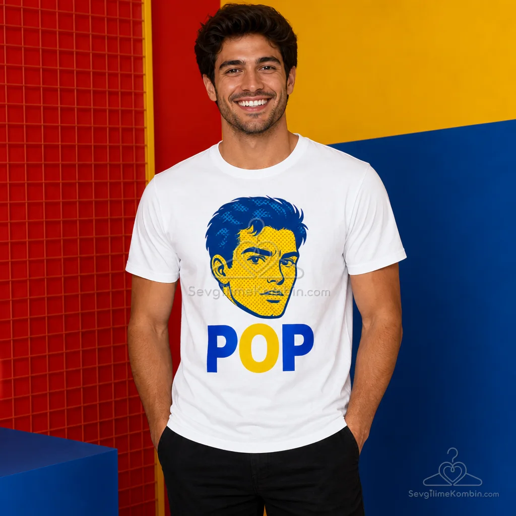 Pop Art Sevgili Tişört Kombini