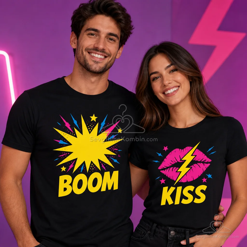 Thunder Kiss Sevgili Tişört Kombini