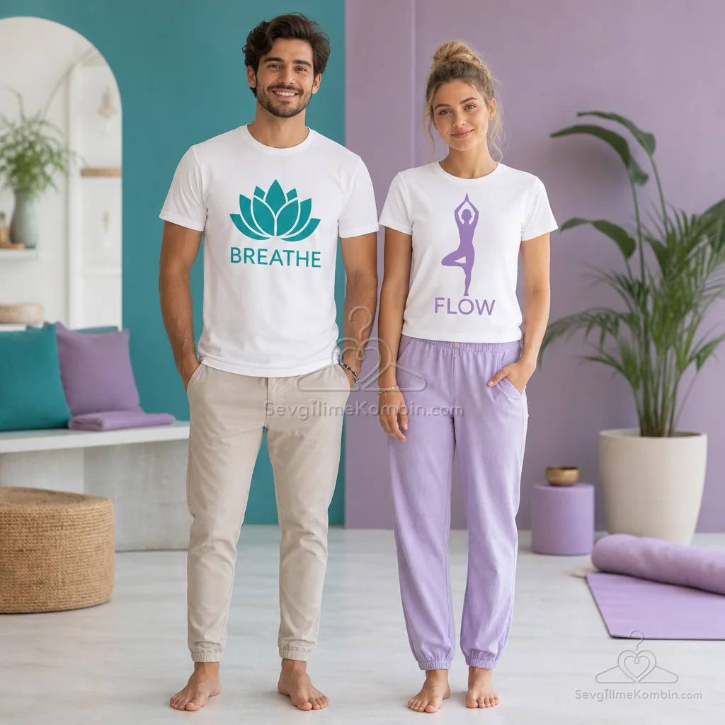 Yoga Flow Sevgili Tişört Kombini